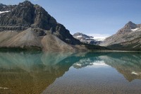 Here is one of my favorite shots of Bow Lake taken in mid-July, 2004.