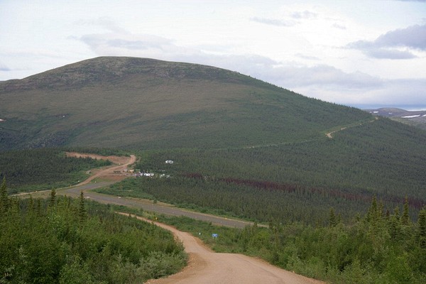 From the Top of the World Highway - the Canadian border is over the next hill a few miles
