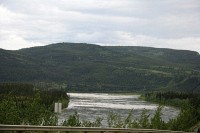 Along the Klondike Highway. The rivers in this part of North America are broad and full