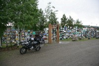 Sign post forest in Watson Lake, Yukon