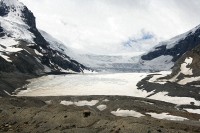 This is the large glacier where the Ice Explorers take you
