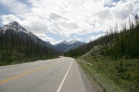 This is on highway 93 through BC after leaving the cefields Highway