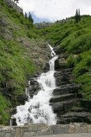 One of several waterfalls along the road