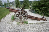 I found a couple of old canons in a park - Dawson, City, Yukon.