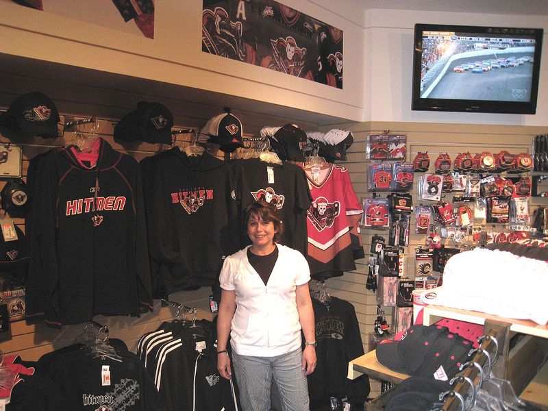The "Fan Attic" - official merchandise for the Calgary Flames and the Calgary Hitmen.