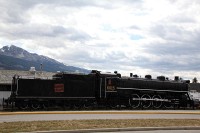 Canadian National #6015 in downtown Jasper.