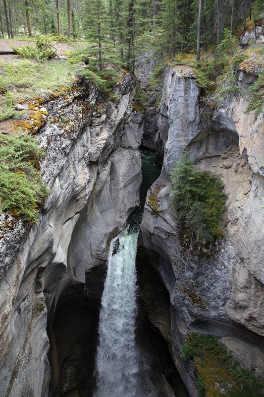 Maligne Canyon.  Just about 6 miles from the lodge.  A great day trip and quite a hike from end to end.