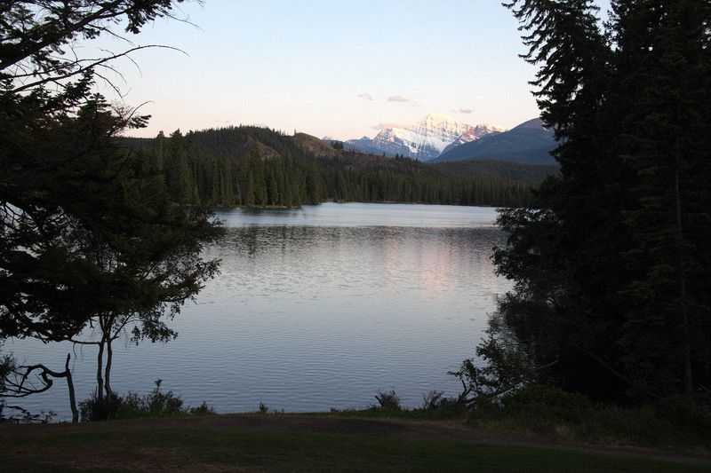 From our room at the Fairmont Jasper Park Lodge,.  This is the view we had to suffer every day.
